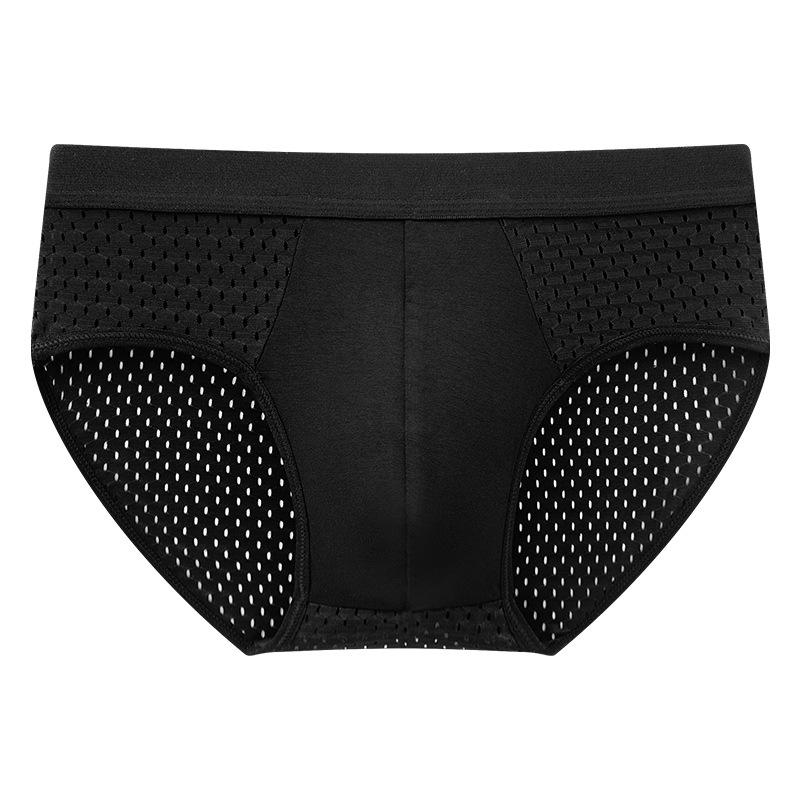 Quick-Drying Mesh Mesh Ice Silk Men'S Briefs Men'S Modal Breathable Summer Refreshing Mesh Pants Ultra-Thin