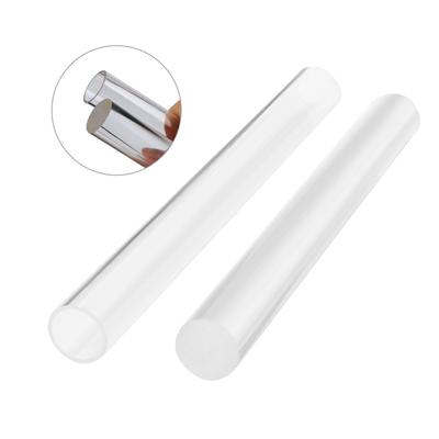 Round Tube Roller Clay Acrylic Rod Sculpture Modeling Tools Clear Acrylic Non-Stick Hollow Stick Clay Rolling Pin