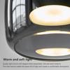 Modern LED Glass Pendant Light Luxury Amber Grey Dia 26/38CM Hanging Lamp For Bedroom Restaurant Living Room Home Decor Fixtures