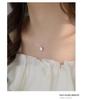 S925 Mermaid's Tears Necklace: Elegant Zircon Pendant on Invisible Fishing Line with Simple Luxury Clavicle Chain for Women