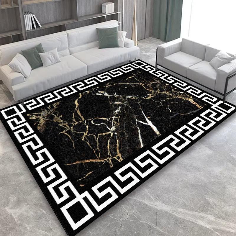 Nowoczesne Luksusowe Duże Dywany do Salonu Abstrakcyjna Dekoracja Dywan Domowy Dywany do Sypialni Dywany do Salonu Antypoślizgowa Mata pod Stoliki Kawowe