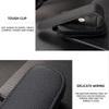1pcs Car Sun Visor Clip Glasses Cards Case Auto Sunglasses Visor Glasses Holder Sunglasses Bracket Pu Leather Glasses Support