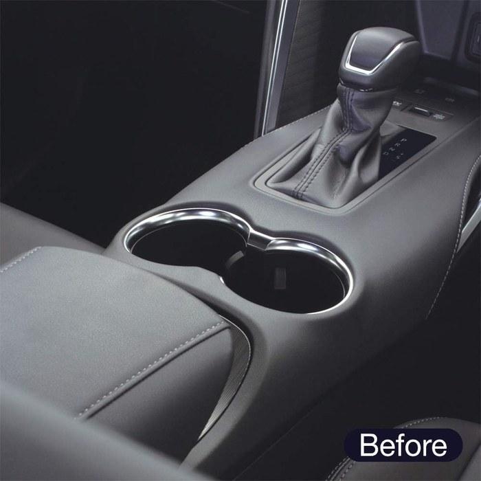 Tsuchiya Yac Toyota Harrier 80 Series Console Tray - Black/Silver - SY-HR15 (1pc)