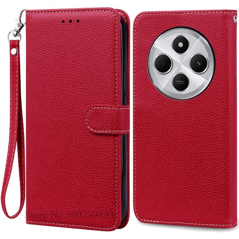 For Poco C75 Case Luxury Leather Flip Wallet Case For Poco C75 Case Xiaomi Poco C75 C 75 Case Silicone Book Cover Coque Fundas