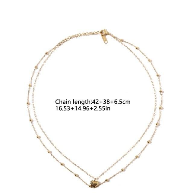 Fashionable Fashionable Women Heart Shaped Opal Chain Pendant Necklaces Shiny Aaa Cubic Zircon Temperament Necklaces Nuptial Wedding Occasion Jewelry