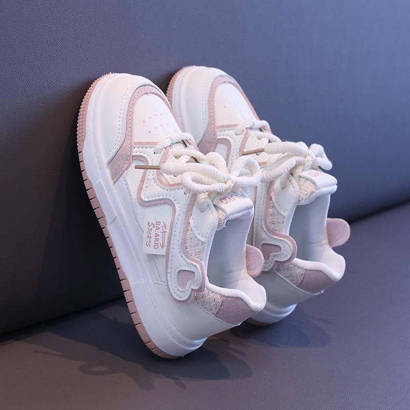 Girls Shoes Sneakers Summer 2025 New Children's Soft-soled Breathable Trendy Cool Older Children's Girls Medium and Older Children's Board Shoes