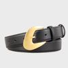 Leather Belt, Irregular Pin Buckle Decoration For Women, With Jeans Belt.