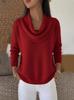 In Stock: Women's Solid Color Long Sleeve Autumn/Winter Sweater