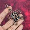Hypersthene Pendant Copper Wire Wrapped Pendant Handmade Pendant Tortoise Copper Jewelry Gemstone Pendant Gifts for Women Wire Wrap Jewelry