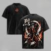 Avatar The Last Airbender Zuko Vintage Washed T Shirt Unisex Double Sided Print Anime Oversized Streetwear Short Sleeve T-shirt