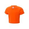 Puma Plant Round Neck Pullover Short Sleeve T-Shirt Kids Tops Orange 620512-23