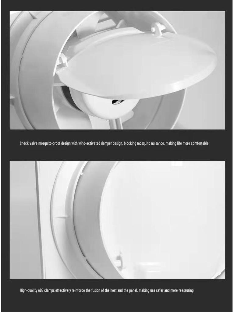 110V Ouye Bathroom Window Exhaust Fan - Wall-Mounted Ventilation Solution