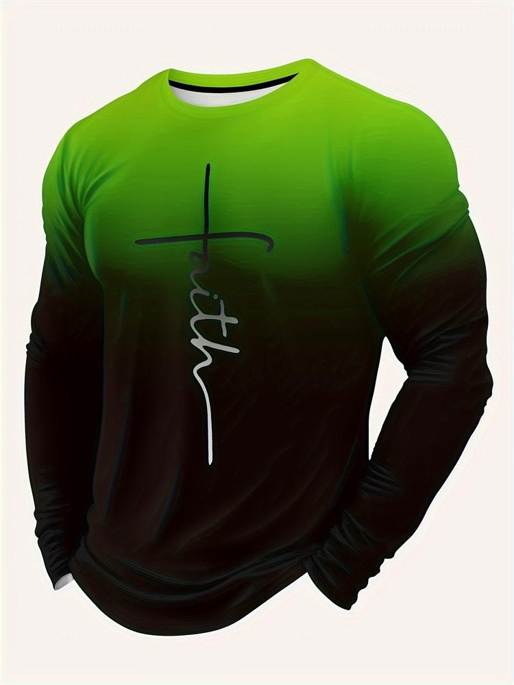 powerful lion 3D printed men s trendy and fashionable long-sleeved t-shirt urban street trendy and fashionable men s top casual 2XL