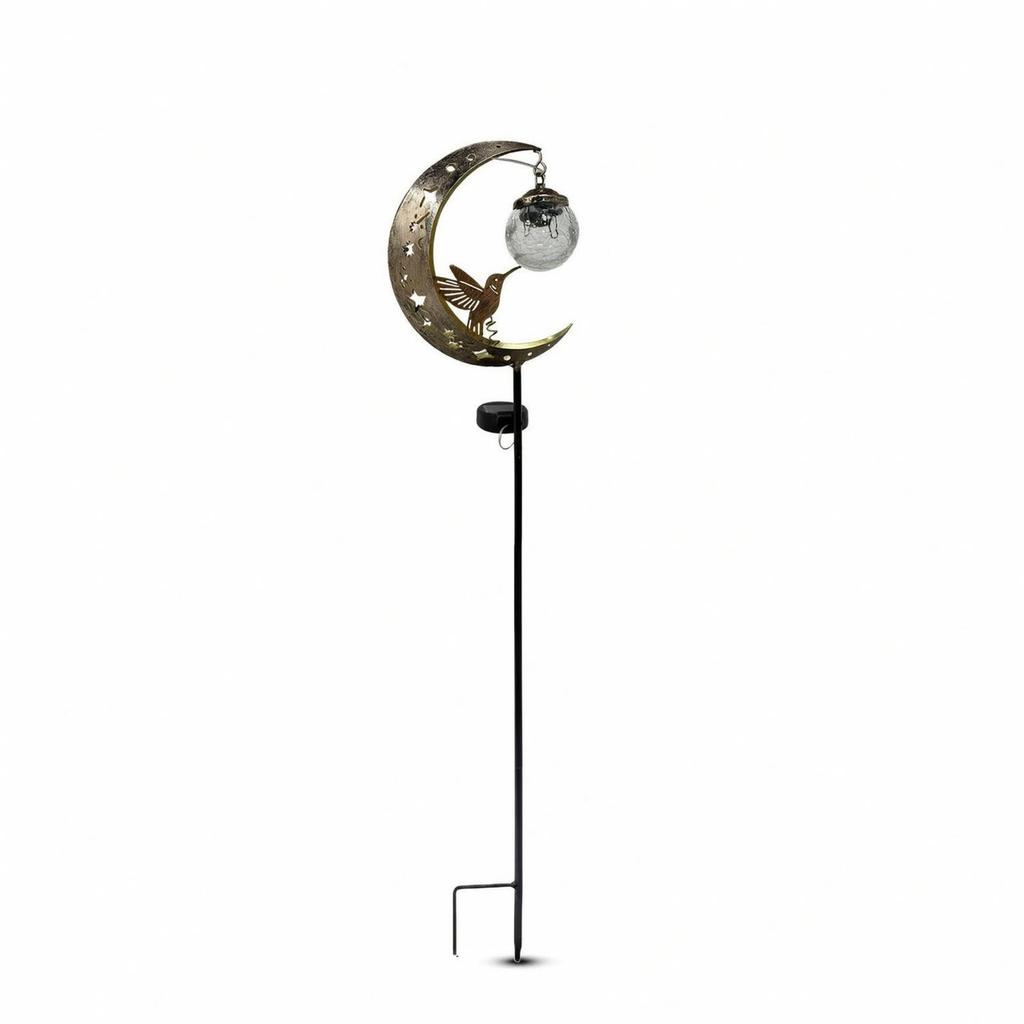 Hummingbird Moon Solar Garden Stake Light Waterproof for Lawn