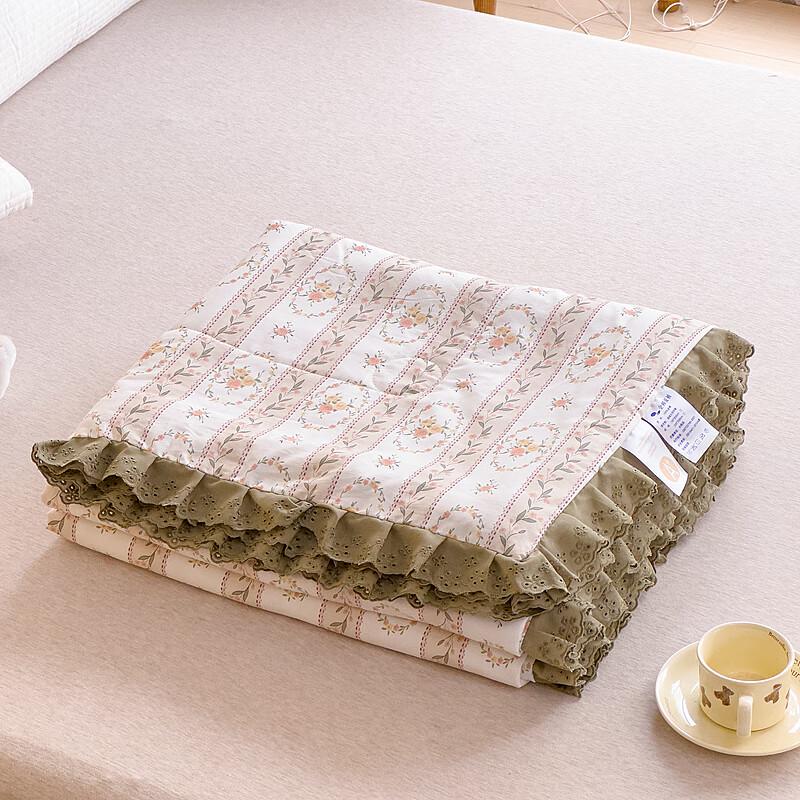 Ausom Anna Garten Prinzessinnenstil Baumwoll- & Sojafaser-Steppdecke