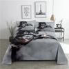 White Horse Bed Sheet 2/3pcs Set 3D Printed Animal Polyester Bed Flat Sheet With Pillowcase Bed Linen For Kids Baby Adult