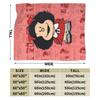 Mafaldas Knitted Blankets Fleece Anime Super Warm Throw Blanket for Bedroom Sofa Bed Rug