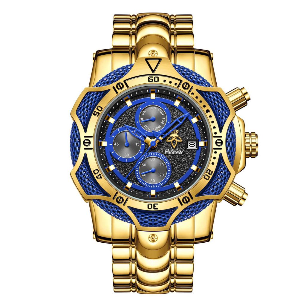Yalalusi Oversized Dial Three-Hand Men'S Watch High-End Watch Independent Station Model