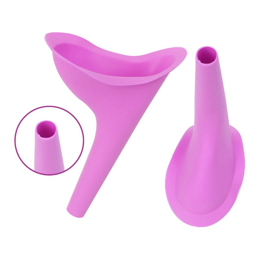 Verpackter Silikon-Urinal für Frauen, tragbar für Outdoor, Reisen, Camping, Wandern, Notfall, Steh-Urinier-Trichter, persönliches Hygiene-Pflege-Werkzeug XJM