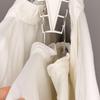 White Plastic Angled Hanger Holder for Closet Storage, Double Sided Rack for Scarves Belts and Daily Closet Rod Use