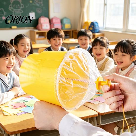 Indoor Outdoor Air Prank Toy DIY Handheld Cannon Kit, No Battery Required Shooter Manual Pressure Educational Toy, Single Shot Launcher for