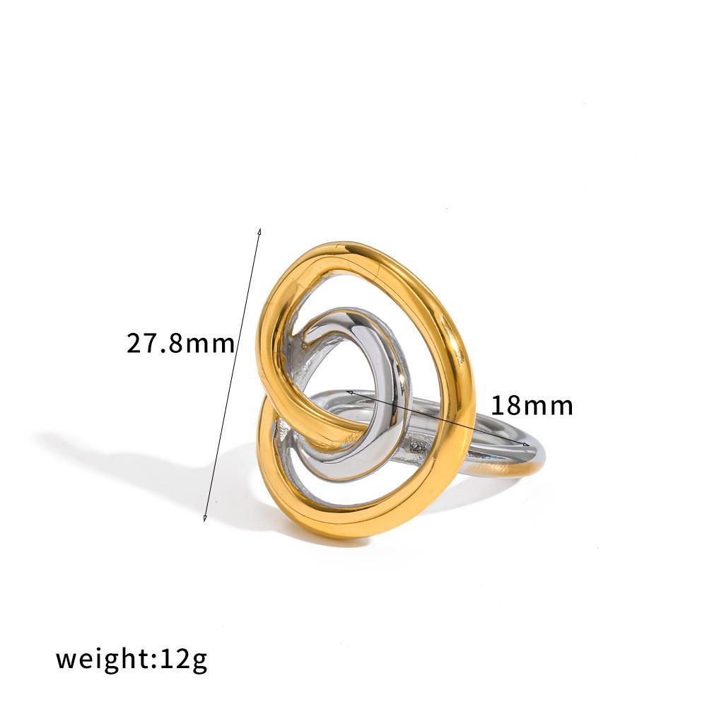 Geometric Stainless Steel Earrings With Titanium Steel Posts For Fashion Women