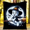 1pc Casper2 Theme Blanket - Digital Print, Polyester, Cozy for All Seasons, Perfect for Outdoor, and Travel