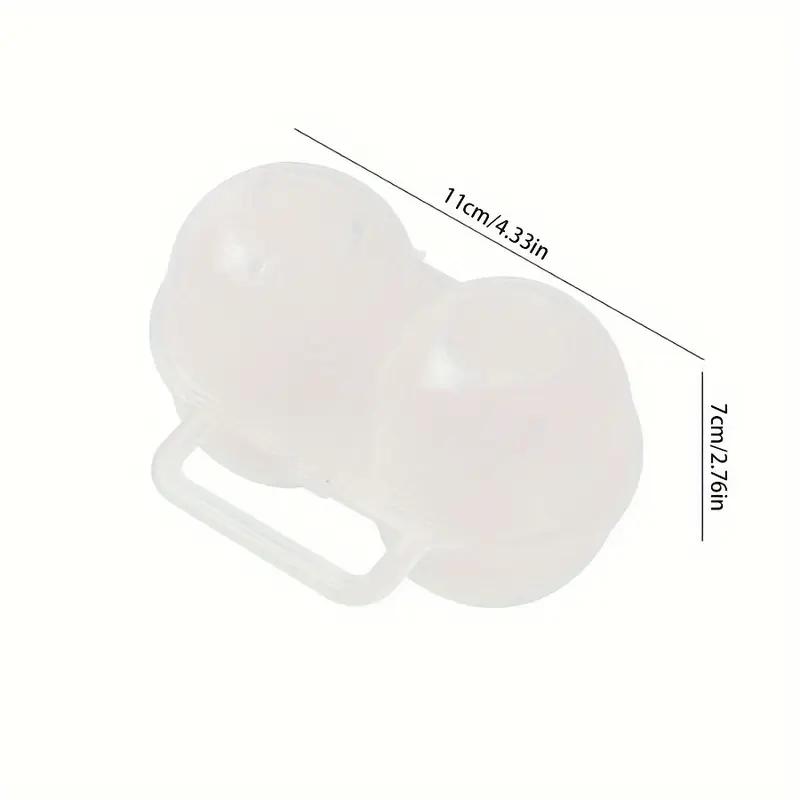 1 stück 2-Zellen Tragbare Eierbox Für Den Außenbereich Kunststoff Eierablage Kühlschrank Eieraufbewahrungsbox Stoßdämpfend Und Anti-Drop Eierlade