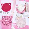 4/8 Pcs Woven Cotton Drink Coasters Non-Slip Base Absorbent Coasters  Kitchen Accessories