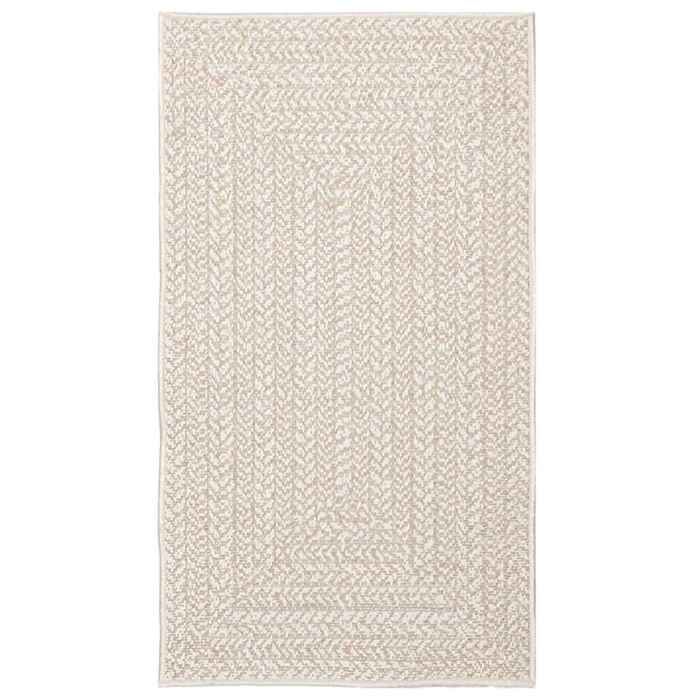 VidaXL ZIZUR Rug Cream 60x110 Cm Jute Look Indoor Outdoor, Outdoor Rug, Floor Mat, Indoor Rug, 4010358