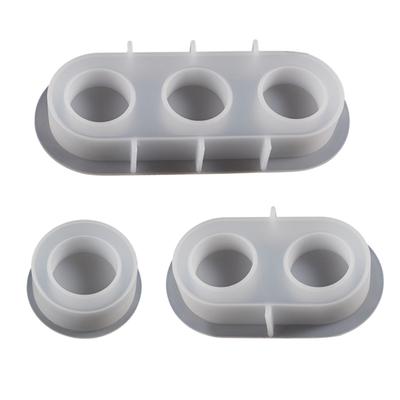 DIY Cylindrical Candlestick Silicone Mold Cement Gypsum Candle Holder Mould Fragrance Aromatherapy Decoration Resin Mold