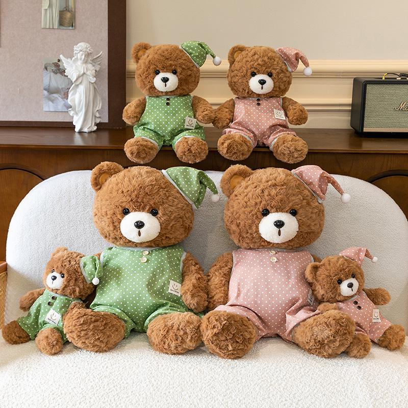 Adorable Teddy Bear Plush Pajamas Doll - Soft Toy Gift for Kids