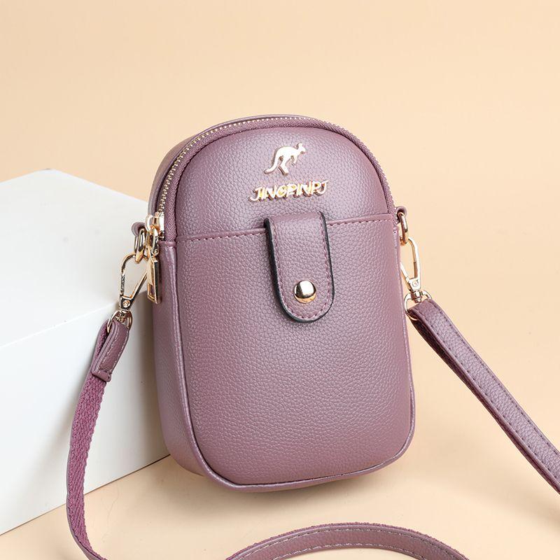 

Women s Bag Authentic Leather Tactile Feel Western Style Mini Shoulder Bag 9922 purple
