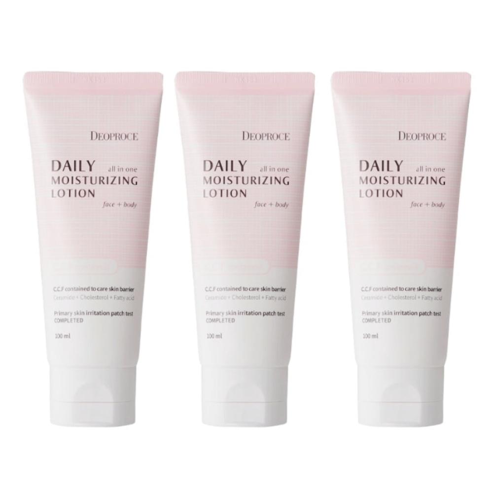 Deoproce Daily Moisturizing All in One Lotion 100ml*1ks/2ks/3ks/4ks