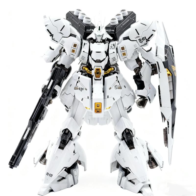 RG 1/144 White Sazabi Montagemodell-Bausatz Actionfiguren Puppe Desktop-Dekoration Plastikspielzeug Modell Mecha Figur Junge Überraschungsgeschenke