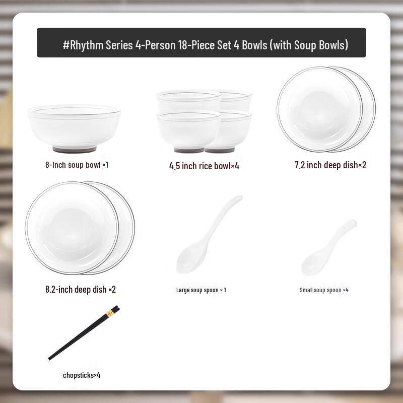 Mode Lanka Nordic Underglaze Ceramic Dinnerware Set