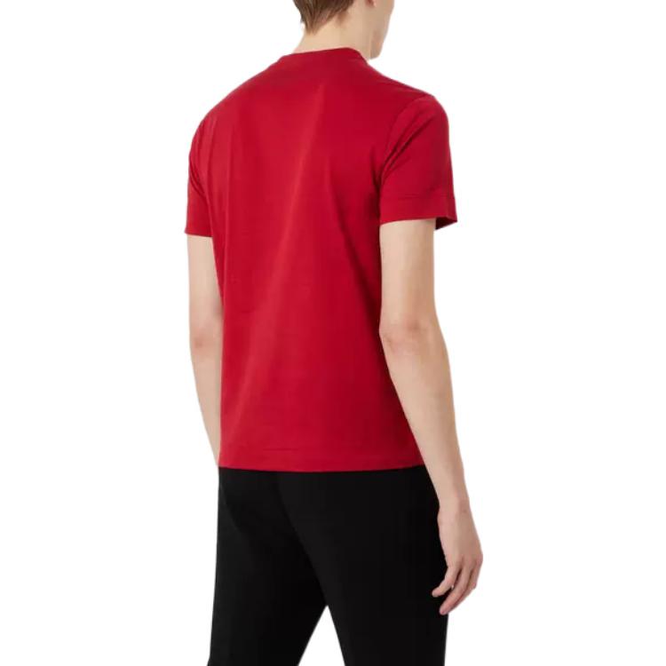 EMPORIO ARMANI Year Of The Rabbit SS23 Regular T Shirt Men's Red 3R1TBL-1JUVZ-0357