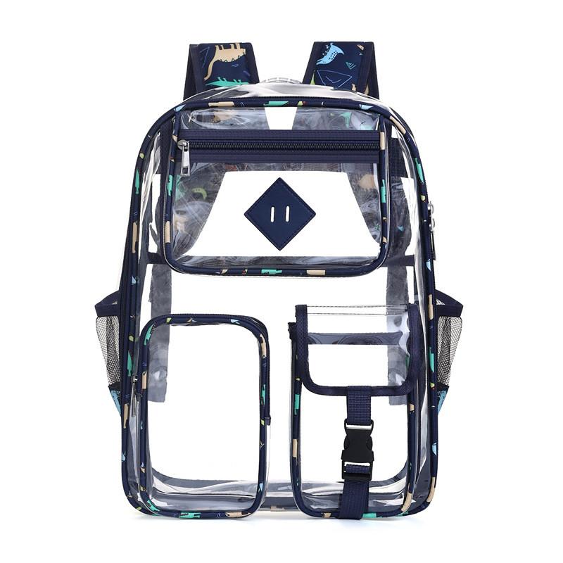 Zaino Trasparente in PVC ad Alta Capacità per Sport all'Aperto e Resistente all'Acqua