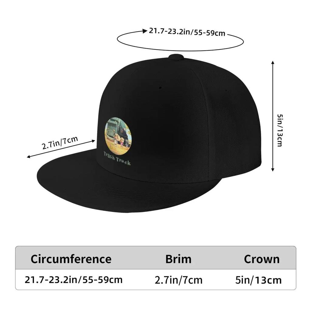 Unisex Baseball Hats Trash Truck Animation Outdoor Streetwear Summer Sports Baseball Caps Hip Hop Cap Casquette
