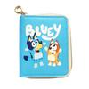 Portefeuille Anime Bluey Et Bingo Matière Cuir PU Sac à Cartes Dessin Animé Sac à Clés d'Étudiant Porte-Monnaie pour Enfants