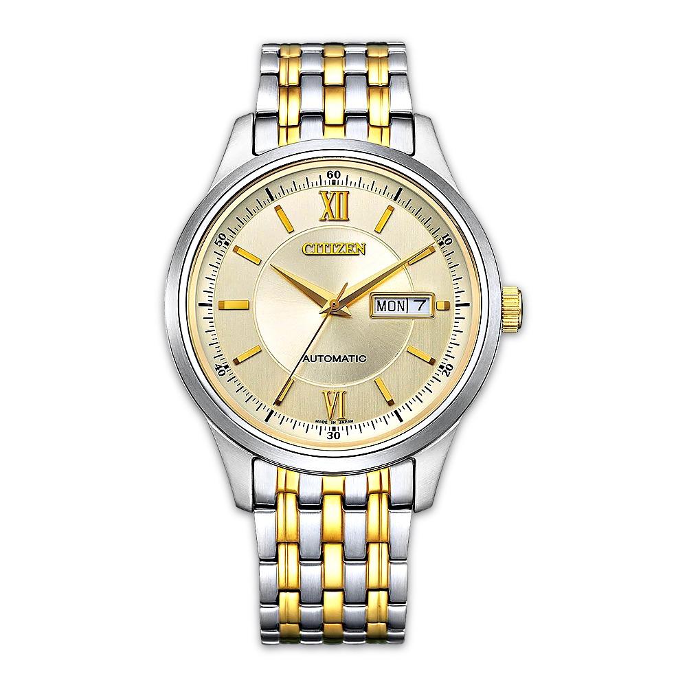 CITIZEN Collection Men's Mechanical Automatic Watch NY4050 NY4052 NY4057 Day Date Sapphire Glass 5 Bar