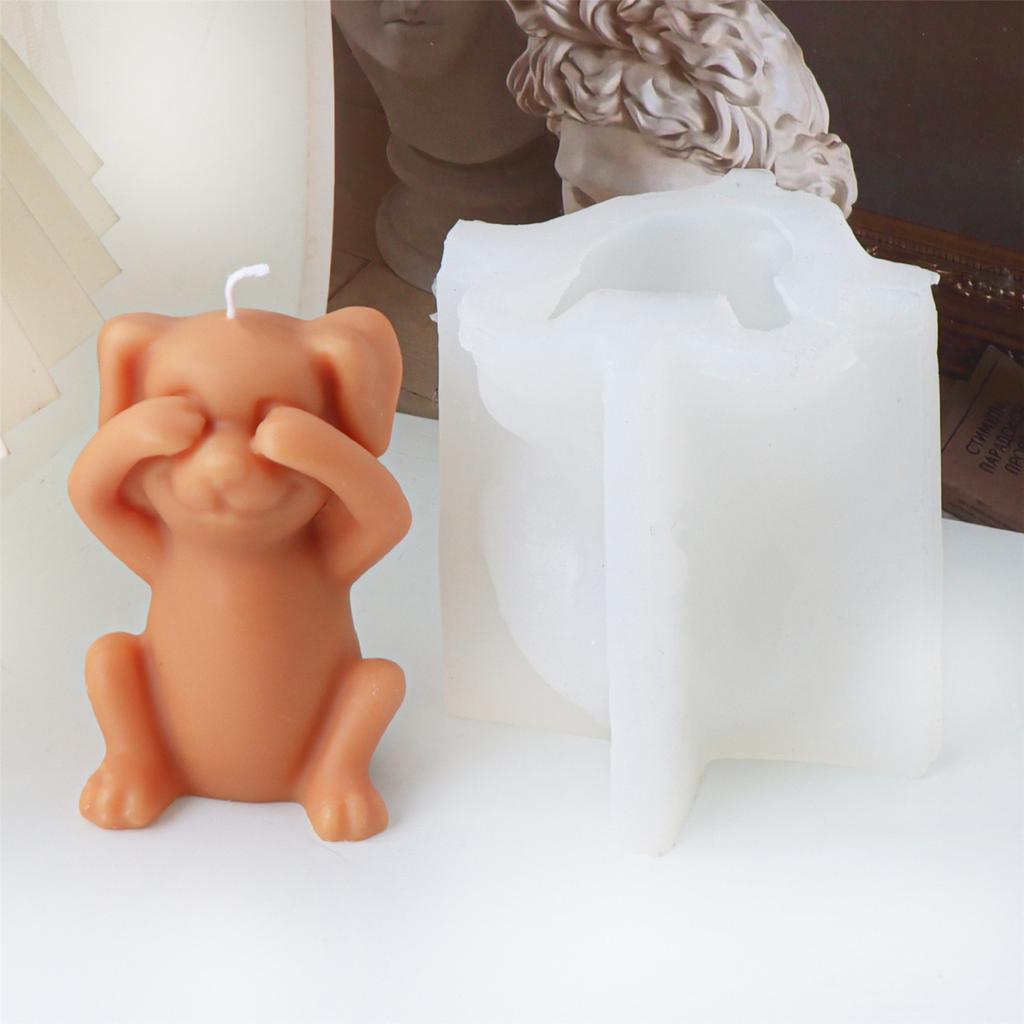 Animal Silicone Molds Dog Candle Molds Casting Molds Cats Plaster Molds Baking Molds Craft Supplies for Candle Making