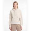 Munsingwear Women Fleece Hooded Zip Up Jumper Ivory Mr422pjpo3
