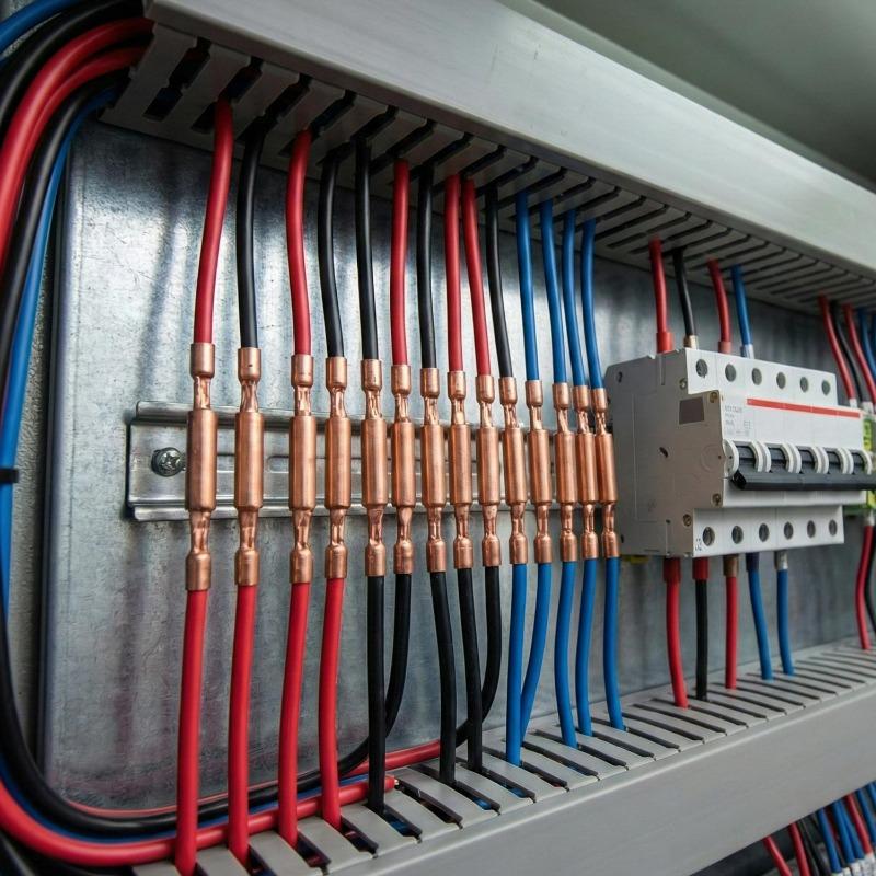 Copper Connecting Tube Wire Joint Terminal Small GT Copper Crimp Connector Cable Ferrule Lug Tube Electrical Wire Connector Kit