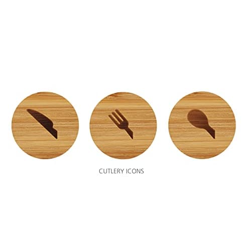 Joseph Joseph Cutlery Case, Tray, Storage, Drawer Organizer, Compact, Bamboo, Brown [Authentic] 85168