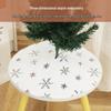 Multi-Color Faux Fur Christmas Tree Skirt: Solid Color, European & American Style, Machine Washable