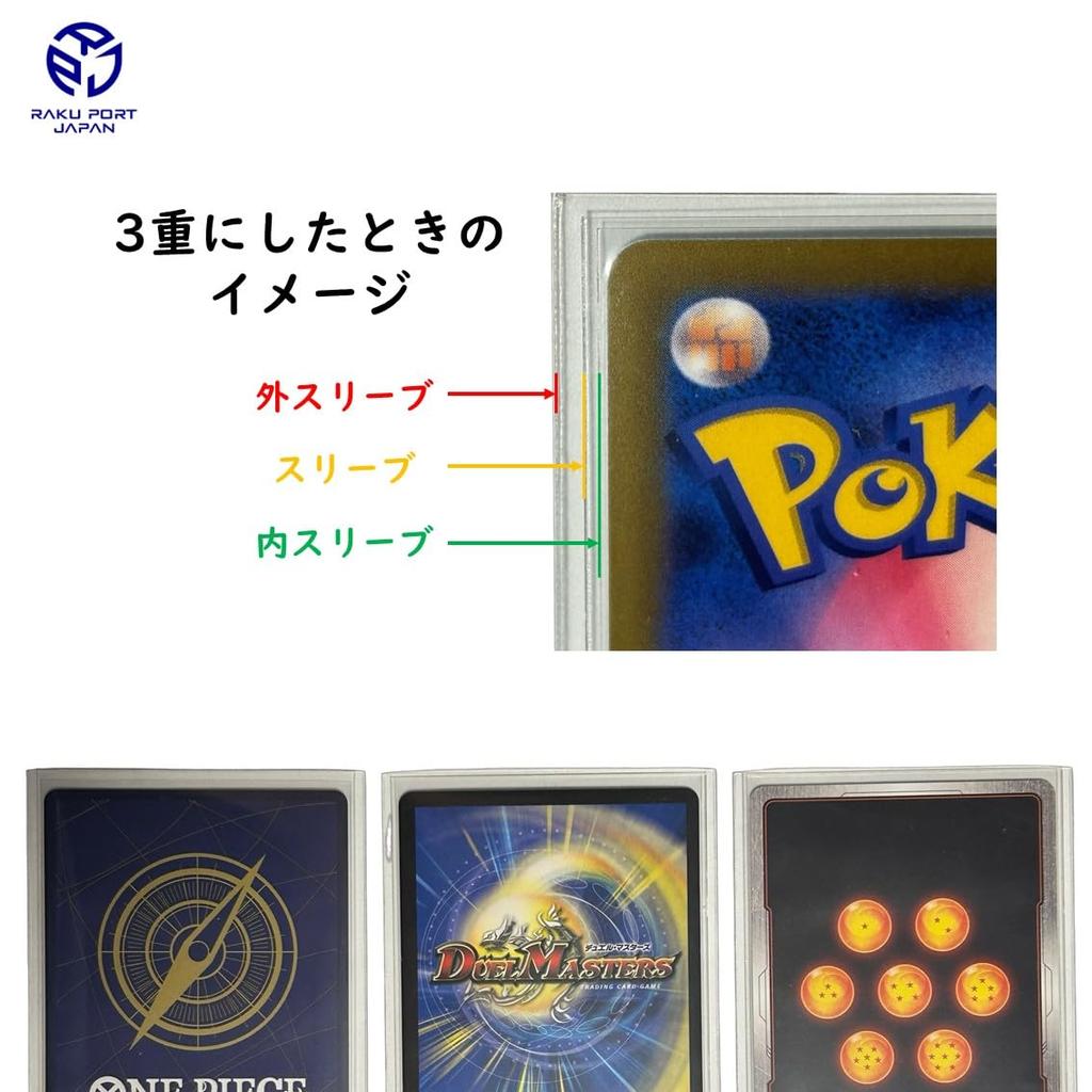 Yanoman Card Protector Inner 100 64 X 89mm Size 63 X for Use with Inner RPJ Set Guard, Pieces, (Standard Card 88mm), Sleeves, 95-079