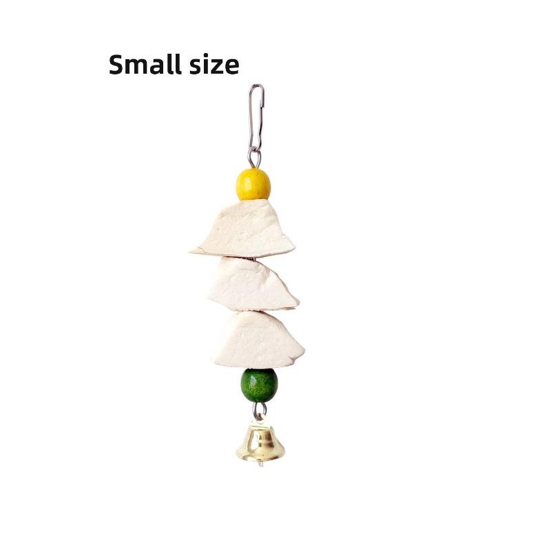 

Natural Cuttlefish Bone Bird Chew Toy, Xuanfeng Tiger Skin Peony Parrot Toy for Teething and Entertainment Bird Cage Accessory Bone fragments set small
