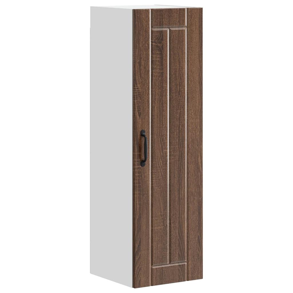 Wall Mounted Cabinet LUCCA Brown Oak 30 X 31 X 100 Cm Particleboard