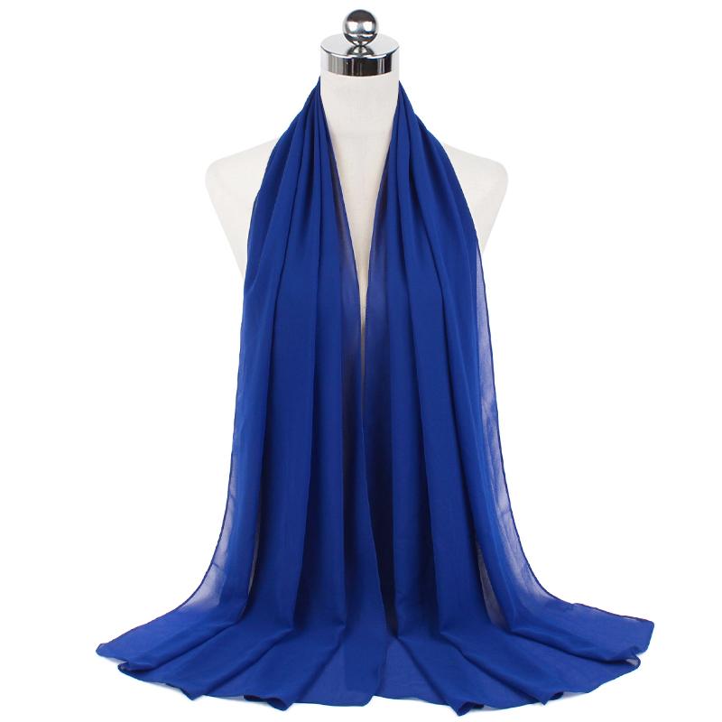 Women Muslim Chiffon Hijab Scarf Shawls Modal Cotton Jersey Hijabs Plain Soft for Ramadan Lady Voile Head Wraps Islamic Turban